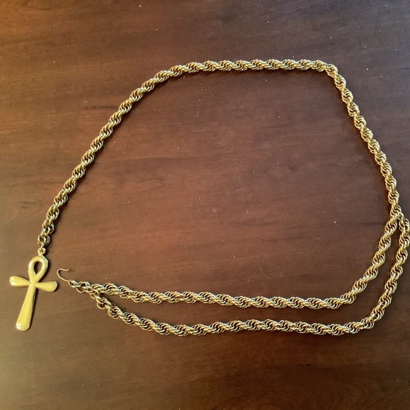 Vintage Accessocraft NYC Ankh Chain Belt main image 6